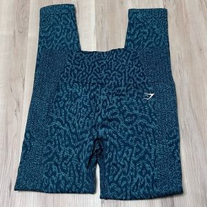 Gymshark Adapt Animal Seamless Leggings Reef Winter Sz M.